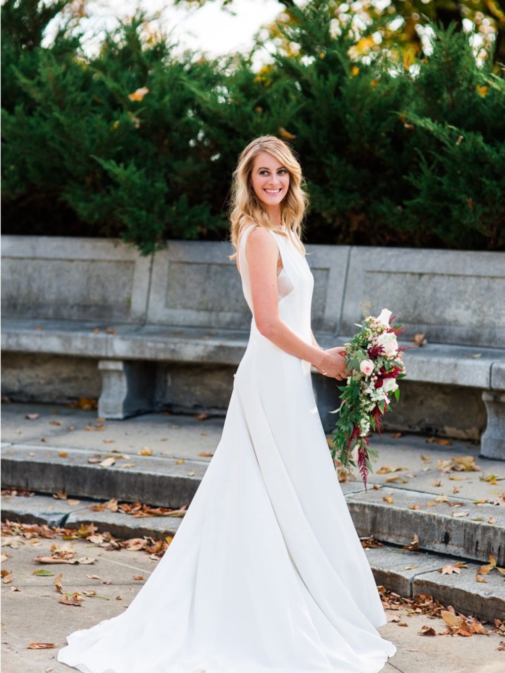 Elegant White Bridal A-Line Wedding Dress